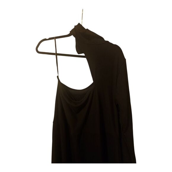 NWT ELOQUII‎ Black Asymmetrical Midi Dress - Size 18/20 - Picture 5 of 10